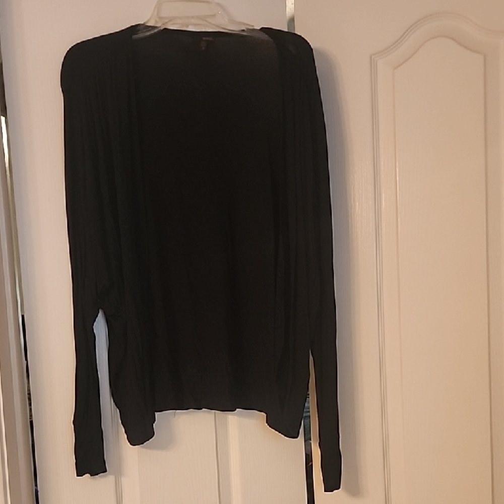 BONGO Classic Black Open Front Cardigan
